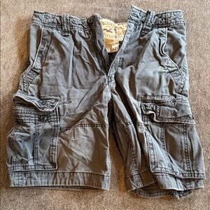 Hollister Charcoal Cargo Shorts for Men Size 32